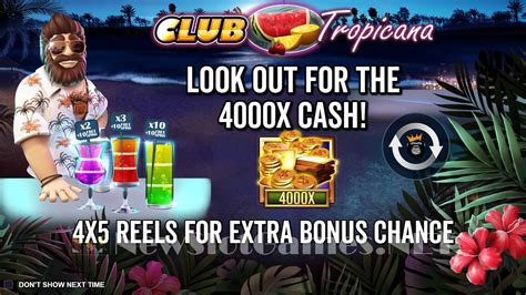 club tropicana slot  Try your luck at 650 of the hottest reel and video slots